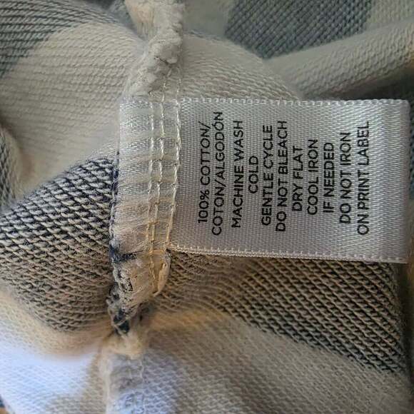 LOFT Striped full zip hoodie small - Picture 6 of 6